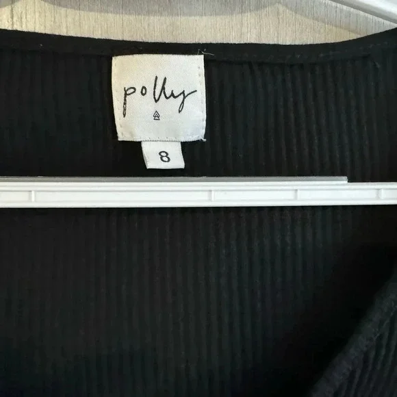 Princess Polly Black Long sleeve Cropped Top - Picture 3 of 3